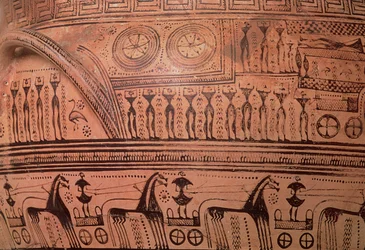 Attic Geometric Krater, from Dipylon (detail)